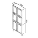 Ver imagem 5 de Cozinha Compacta 3 Peças sem Balcão 3 Portas de Vidro Tarsila Itatiaia