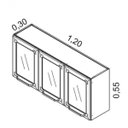 Ver imagem 6 de Cozinha Compacta 3 Peças sem Balcão 3 Portas de Vidro Tarsila Itatiaia
