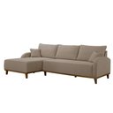 Ver imagem 2 de Sofá Albano Veludo 250 Chaise Lado Esquerdo Meu Sofá Online B002 Veludo Capuccino