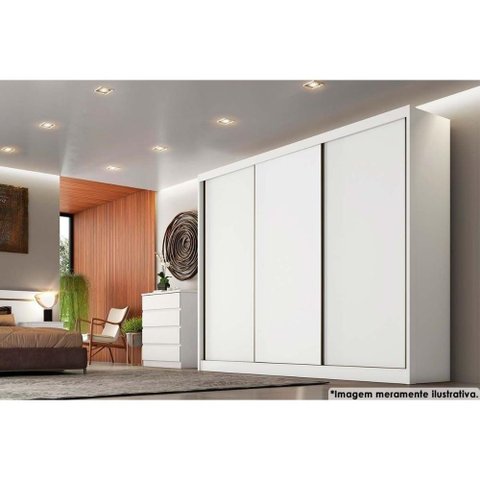 Guarda Roupa Solteiro 3 Portas e 4 Gavetas Sollo-logan Freijo Cumaru C- Fendi