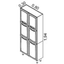 Ver imagem 6 de Cozinha Compacta 3 Peças, 3 Portas de Vidro sem Balcão Premium Itatiaia