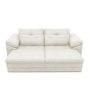 Ver imagem 6 de Sofá Retrátil Manual Sala de Estar Nolan Bipartido 175cm Conforto Premium em Couro Branco Manchado G