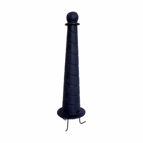 Balizador Cônico 80 Cm Calçadas Ferro Fundido Pronto Artes