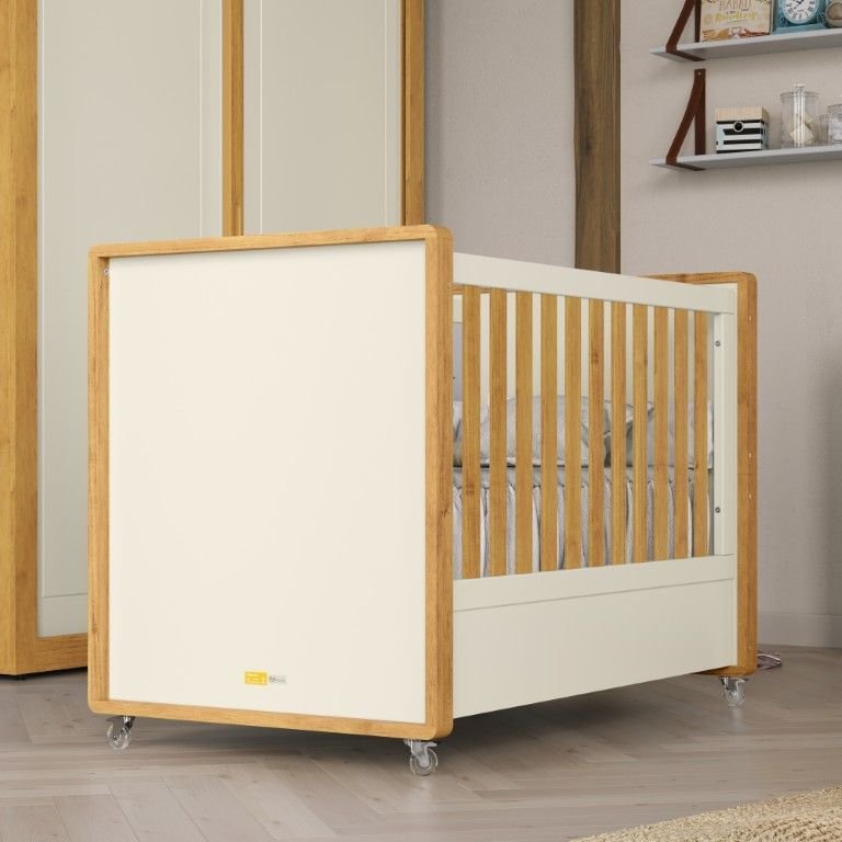 Berço Minicama Tutto New Matic Off White/freijó