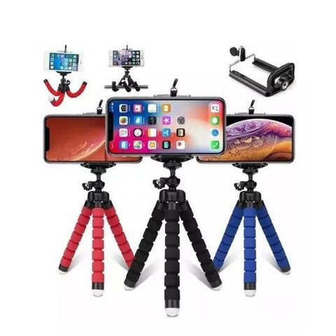 Mini Tripé Flexível Suporte Celular Câmeras Youtuber