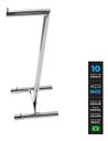 Ver imagem 2 de Papeleira de Piso com Revisteiro Inox - Kromus ME0208
