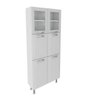 Cozinha Compacta 3 Peças 5 Portas de Vidro sem Balcão Premium Itatiaia - 4