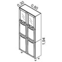 Ver imagem 6 de Cozinha Compacta 3 Peças 5 Portas de Vidro sem Balcão Premium Itatiaia