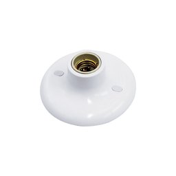 Luminária de Teto Plafon Taschibra Porcelana 1x E27 - Branco - 1