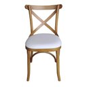 Ver imagem 1 de Cadeira Katrina Assento Estofado G em Corino Mel