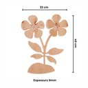 Ver imagem 2 de Quadro Placa Flor Margarida em Mdf para Pintura Jardim Decoração…