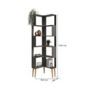 Ver imagem 3 de Estante Multiuso de Canto Berlim 6 Prateleiras Rv Móveis