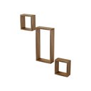 Ver imagem 3 de Conjunto 3 Nichos Decorativos Modulares Freijó Quarto Sala
