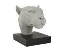 Ver imagem 1 de Escultura Decorativa Cabeça Pantera em Poliresina Cinza 25cm 18390 Mart
