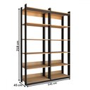 Ver imagem 4 de Closet Industrial Marseille 10 Prateleiras Black/brise - Panorama Móveis