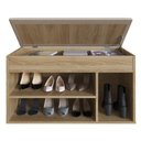 Ver imagem 4 de Banco Sapateira Baú SP080 Madeira Oak - Completa Móveis