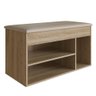Banco Sapateira Baú SP080 Madeira Oak - Completa Móveis - 1