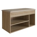 Ver imagem 1 de Banco Sapateira Baú SP080 Madeira Oak - Completa Móveis