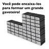 Kit 4 caixas Organizadora Modulável de Plástico com 16 Gavetas - 3