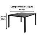 Ver imagem 2 de Mesa para Cozinha com Tampo Ripado em Alumínio