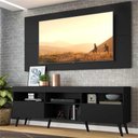 Ver imagem 3 de Rack Retrô com Painel para TV até 65" Multimóveis Flórida FG3133 Preto