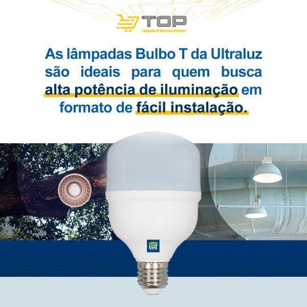 Lâmpada Super Led Bulbot140 50w E27 6500k Bivolt Branco Frio Ultraluz - 4