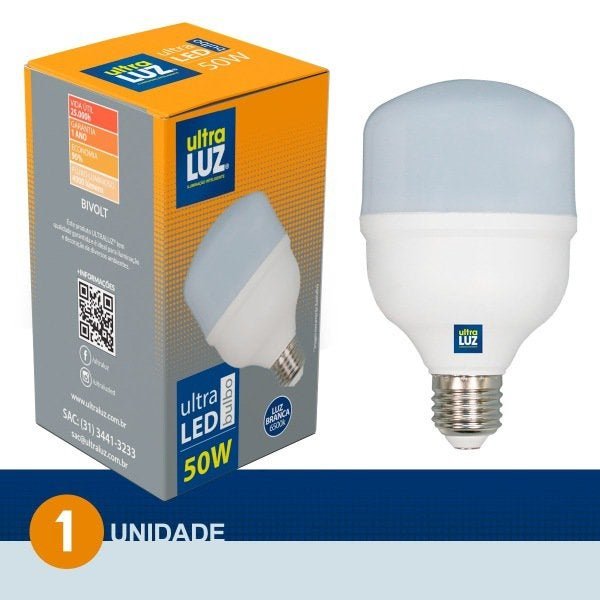 Lâmpada Super Led Bulbot140 50w E27 6500k Bivolt Branco Frio Ultraluz - 2