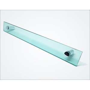 Porta Toalha De Banho Em Vidro Verde 60cm