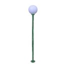 Ver imagem 1 de Poste de Jardim com Globo de Polietileno Leitoso 2,00m P18 em Aço - Verde