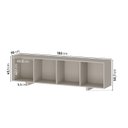 Ver imagem 3 de Rack para TV até 60 Polegadas 180x51cm Portas Ripadas Aruá CabeCasa MadeiraOriginals