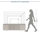 Ver imagem 4 de Rack para TV até 60 Polegadas 180x51cm Portas Ripadas Aruá CabeCasa MadeiraOriginals