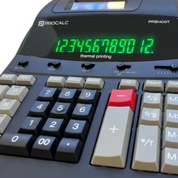 Calculadora de Impressão Térmica Profissional Procalc 12dig - 4