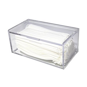 Caixa Porta Máscaras Descartáveis Acrílico Tampa Articulada Centauri Acrílicos CX-MD-5mm