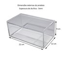 Ver imagem 3 de Caixa Porta Máscaras Descartáveis Acrílico Tampa Articulada Centauri Acrílicos CX-MD-5mm