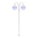 Ver imagem 1 de Poste de Jardim Saturno P28/2 com Globos de Polietileno 10x20 Branco