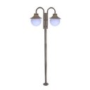 Ver imagem 1 de Poste de Jardim Saturno P28/2 com Globos de Polietileno 10x20 Marrom