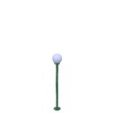 Ver imagem 1 de Poste de Jardim com Globo de Polietileno Leitoso 1,20m P10/b10 em Aço Verde