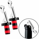 Ver imagem 5 de Kit 4 Tampas para Garrafa de Vidro Vinho Champanhe Inox Weck Bico Fechador