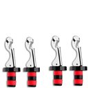 Ver imagem 1 de Kit 4 Tampas para Garrafa de Vidro Vinho Champanhe Inox Weck Bico Fechador