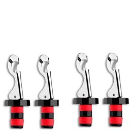 Kit 4 Tampas para Garrafa de Vidro Vinho Champanhe Inox Weck Bico Fechador - 1 Kit 4 Tampas para Garrafa de Vidro Vinho Champanhe Inox Weck Bico Fechador - 1