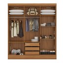 Ver imagem 4 de Guarda-roupa 6 Portas 3 Gavetas Lisboa Premium Espresso Móveis