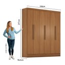 Ver imagem 5 de Guarda-roupa 6 Portas 3 Gavetas Lisboa Premium Espresso Móveis
