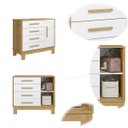 Ver imagem 6 de Cômoda Sapateira 4 Gavetas 1 Porta Q Charm Slim -Freijo-Branco-Acetinado - ÉdeCasaMóveis