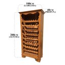 Ver imagem 2 de Adega Rústica Bar Vertical Para Vinhos Em Madeira Demolição Libertas Rosas Artesanato Armário Adega