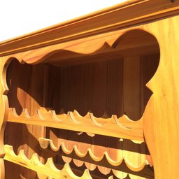 Adega Rústica Bar Vertical Para Vinhos Em Madeira Demolição Libertas Rosas Artesanato Armário Adega - 6