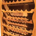 Ver mais imagens de Adega Rústica Bar Vertical Para Vinhos Em Madeira Demolição Libertas Rosas Artesanato Armário Adega