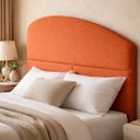 Ver imagem 1 de Cabeceira de Cama Box Estofada 90 Cm Solteiro Decoração Serena Organico Curva Boucle