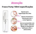Ver imagem 3 de 10 Frasco Pump Espumador para Alongamento de Cílios - 100ml