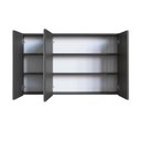 Ver imagem 4 de Espelheira para Banheiro 100cm com 3 Portas Lavinia Grafite