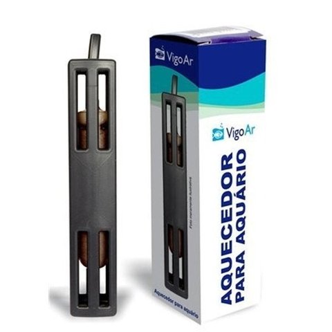 Combo Aquecedor de Aquário (Aquece de 15 a 20L) + termômetro para Aquário 20w 15 a 20 litros